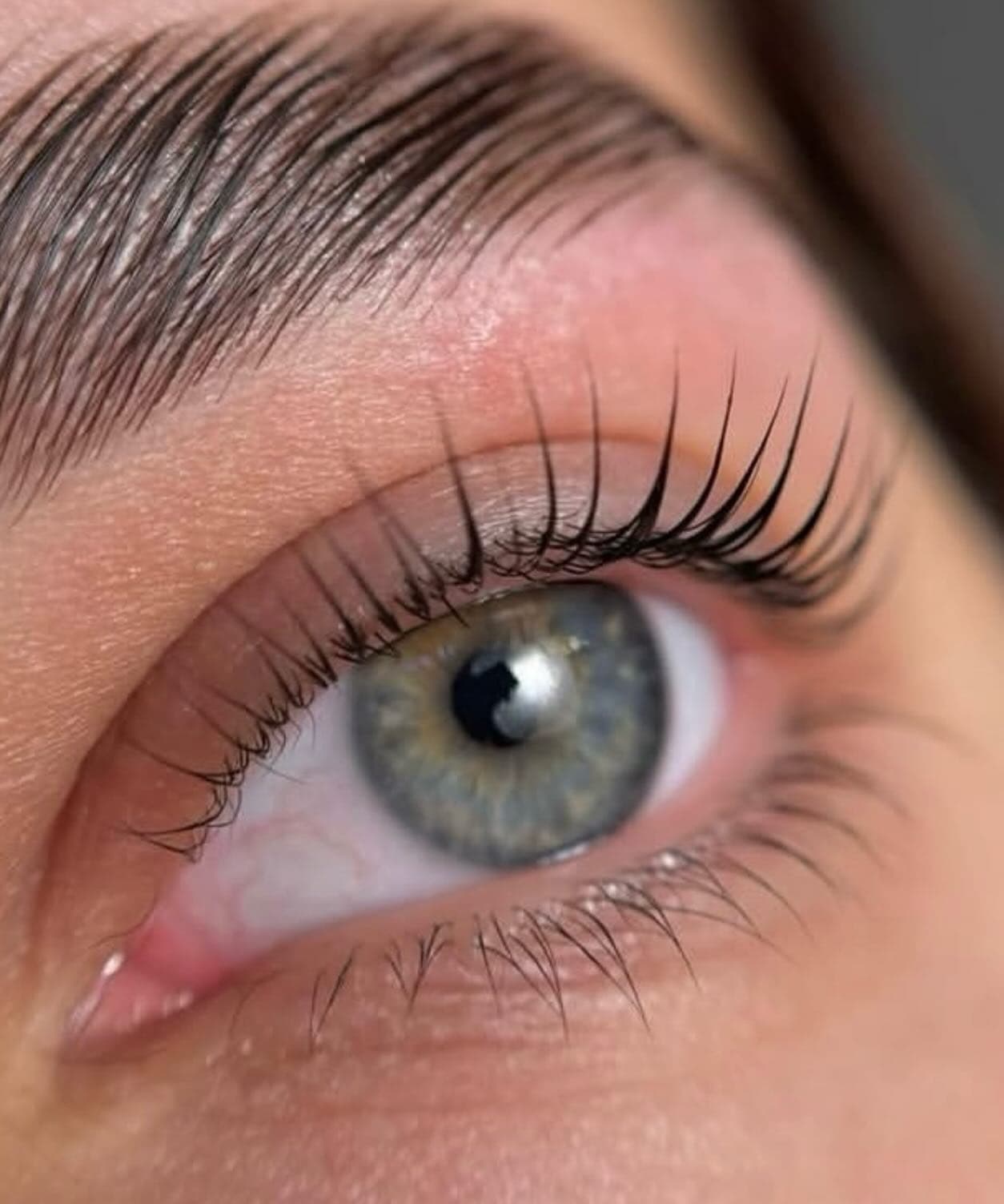Ergebnis eines professionellen Lash Liftings in Zürich